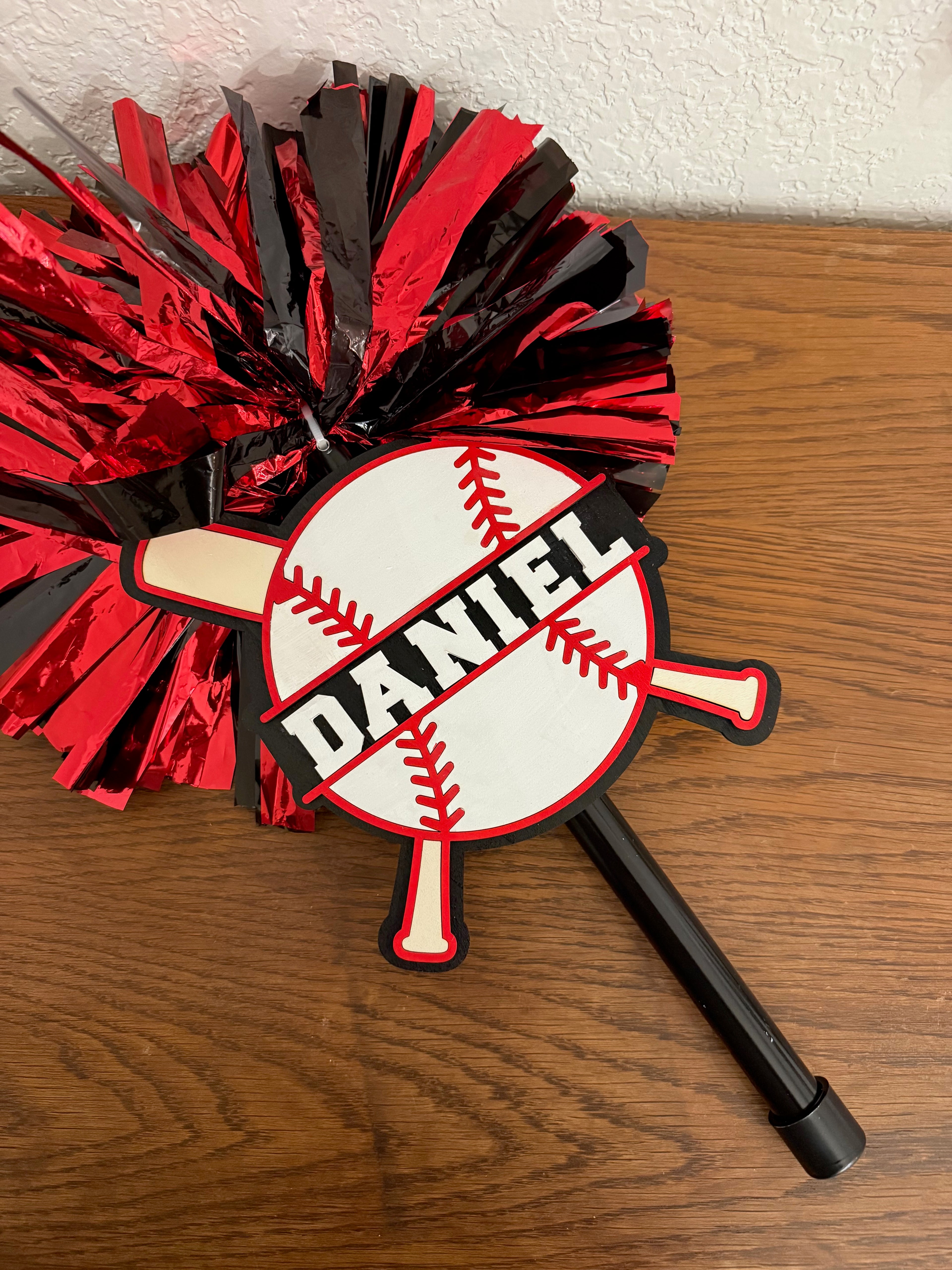 Custom Sport themed spirit stick for all sporting events