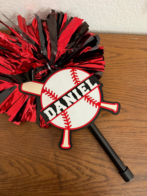 Custom Sport themed spirit stick for all sporting events